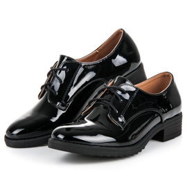 Lovery Elegante Lackschuhe schwarz 2