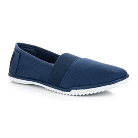 Mckeylor Marineblaue Slipons aus Textil 1