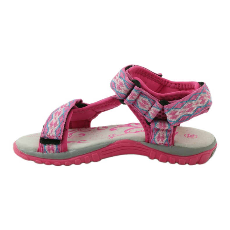 American Club Sandale mit Einsatz aus amerikanischem 5268-Leder violett rosa 2