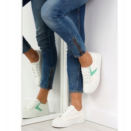 Weiße Turnschuhe mit hoher Sohle K1831401 Blanco 1