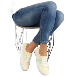 Gelbe K1831401 Amarillo Sneaker mit hoher Sohle 2