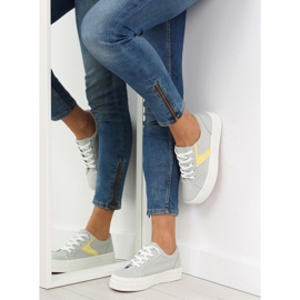 Graue Sneaker auf hoher Sohle K1831401 Gris 1