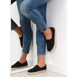Schwarze Espadrilles zum Hineinschlüpfen k1833801 negro 2