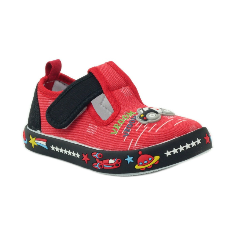 American Club Amerikanische Sneaker mit Lederinnensohle rot schwarz 1