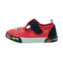 American Club Amerikanische Sneaker mit Lederinnensohle rot schwarz 2
