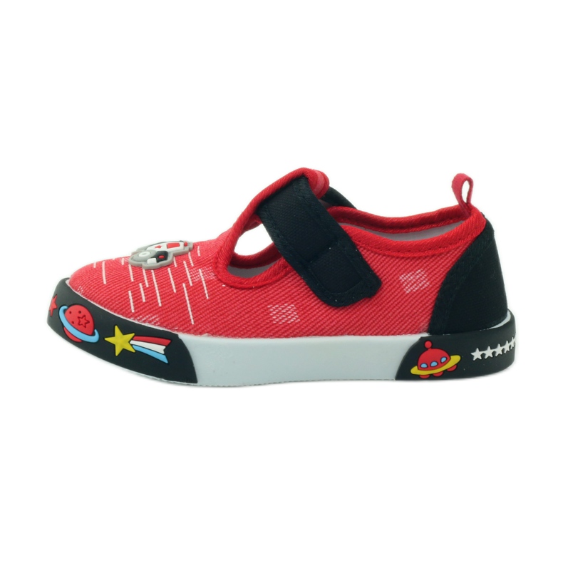 American Club Amerikanische Sneaker mit Lederinnensohle rot schwarz 2