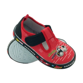 American Club Amerikanische Sneaker mit Lederinnensohle rot schwarz 3
