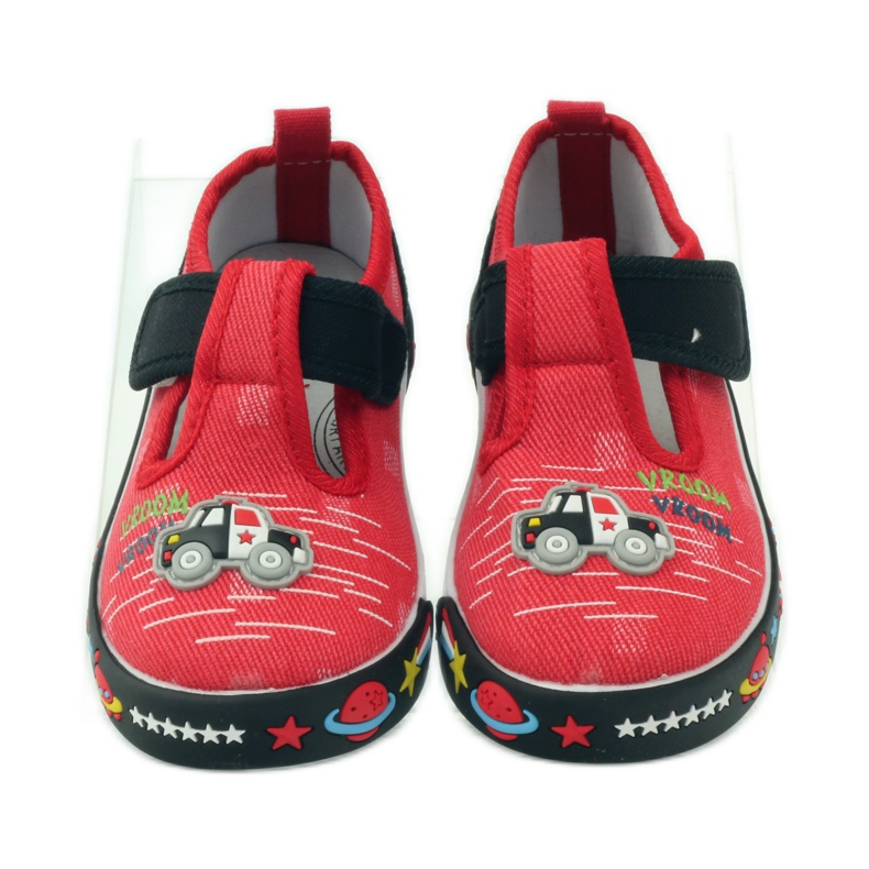 American Club Amerikanische Sneaker mit Lederinnensohle rot schwarz 4