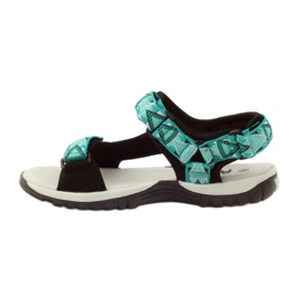 American Club Sandale mit Einsatz aus amerikanischem 6102-Leder grün schwarz 2