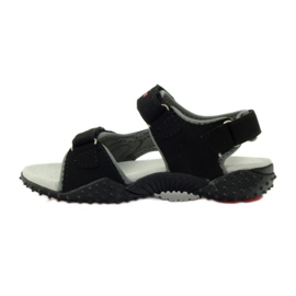 American Club Sandale mit Einsatz aus amerikanischem 5267-Leder schwarz 2