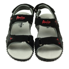 American Club Sandale mit Einsatz aus amerikanischem 5267-Leder schwarz 4