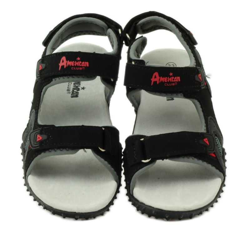 American Club Sandale mit Einsatz aus amerikanischem 5267-Leder schwarz 4