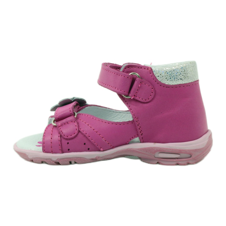Ren But Ledermädchen -Ledersandalen mit einer Blume 097 Pink rosa 2