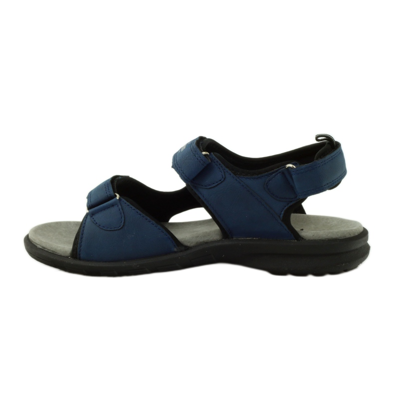 American Club Sandalen mit einem amerikanischen Ledereinsatz von 1906 navy blau 2