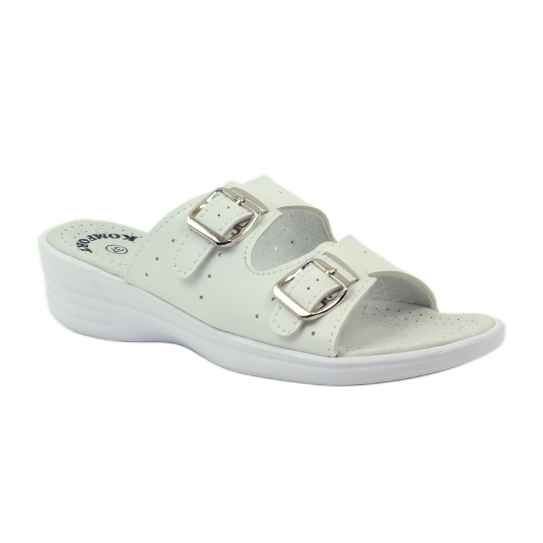 American Club Bequeme medizinische Hausschuhe American 3/2018 weiß 2