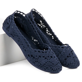 Seastar Ballerinas aus marineblauer Spitze 2