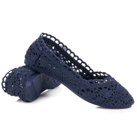 Seastar Ballerinas aus marineblauer Spitze 1