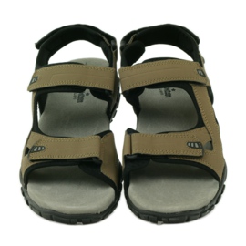 American Club Amerikanische 0072 braune Sportsandalen 4