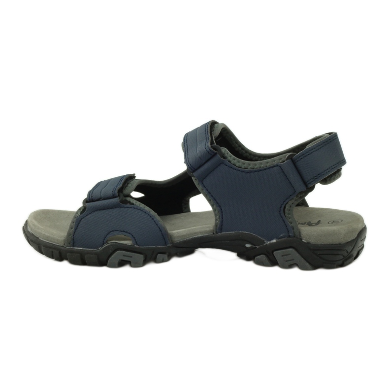 American Club Amerikanische 0072 marineblaue Sportsandalen grau navy blau 2