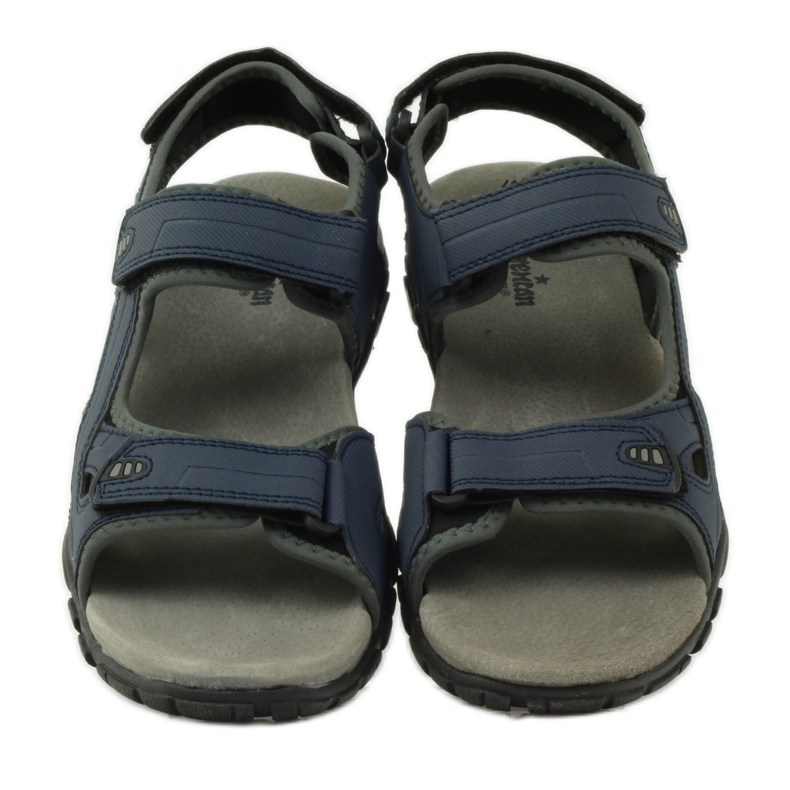 American Club Amerikanische 0072 marineblaue Sportsandalen grau navy blau 4