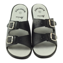 American Club Bequeme medizinische Hausschuhe American 2/2018 schwarz 4