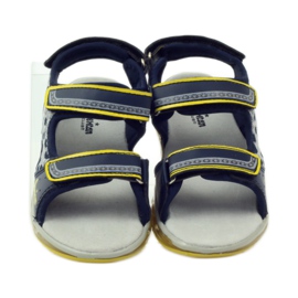 American Club Leuchtende Sandalen aus amerikanischem Leder navy blau 4