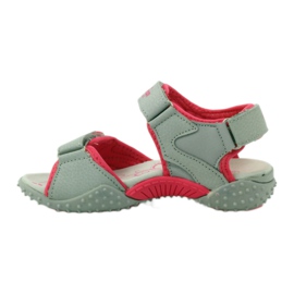 American Club Sandalen mit American 8580 Ledereinsatz mehrfarbig grau 2