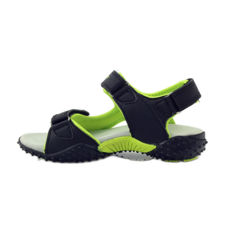 American Club Sandale mit Einsatz aus amerikanischem 5261-Leder grün schwarz 2