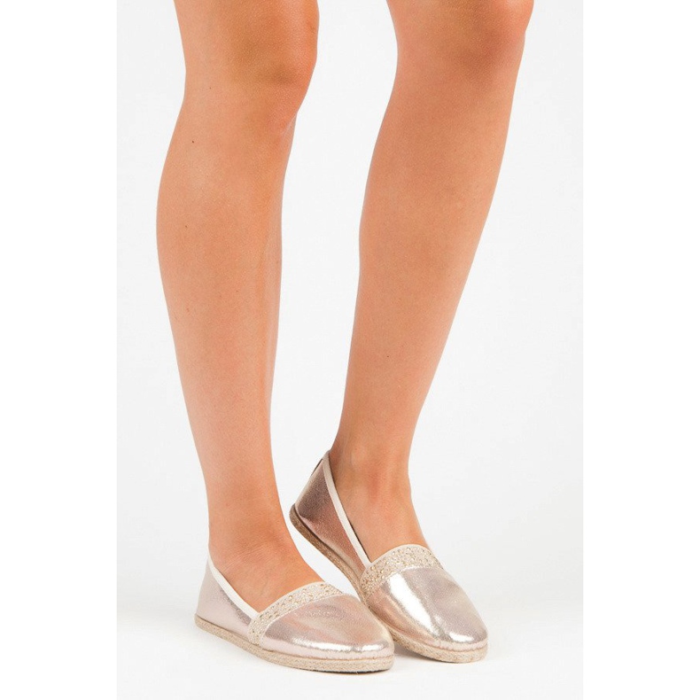 Goldene Mckeylor-Espadrilles gelb rosa 1