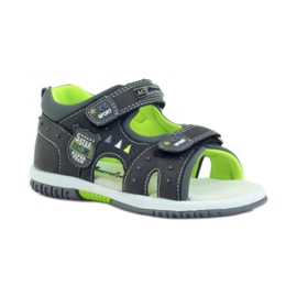 American Club Kindersandalen mit einem amerikanischen 87289 Ledereinsatz grau 1