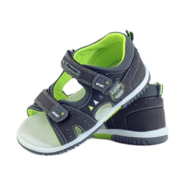 American Club Kindersandalen mit einem amerikanischen 87289 Ledereinsatz grau 3