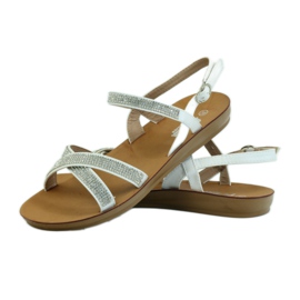 American Club Sandale mit Zirkonia American 170430 weiß 3