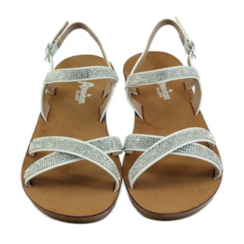 American Club Sandale mit Zirkonia American 170430 weiß 4