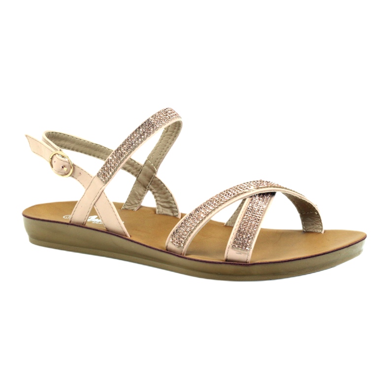 American Club Sandale mit Zirkonia American 170430 rosa 1