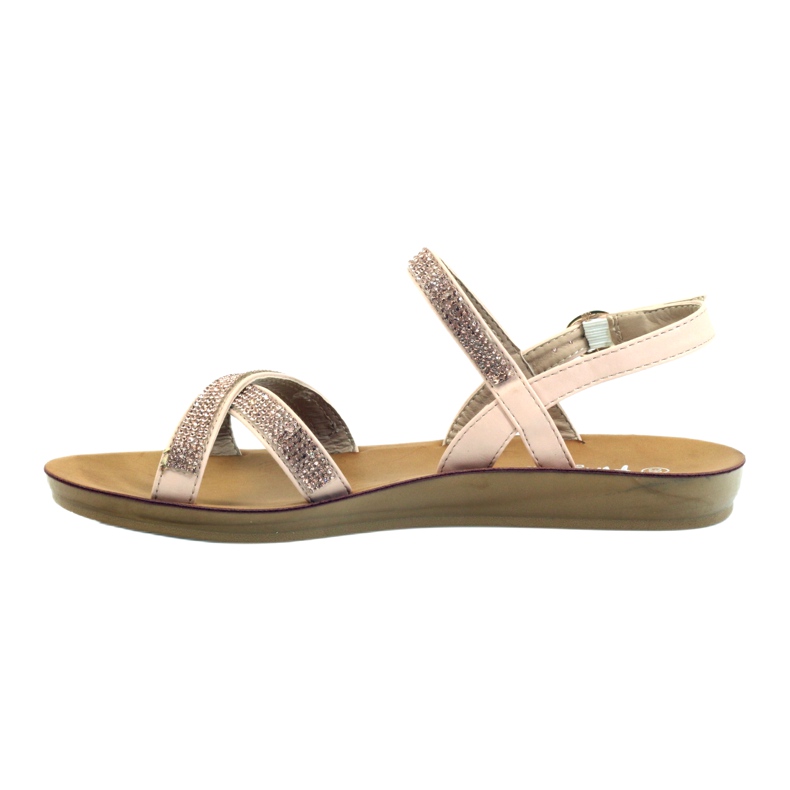 American Club Sandale mit Zirkonia American 170430 rosa 2