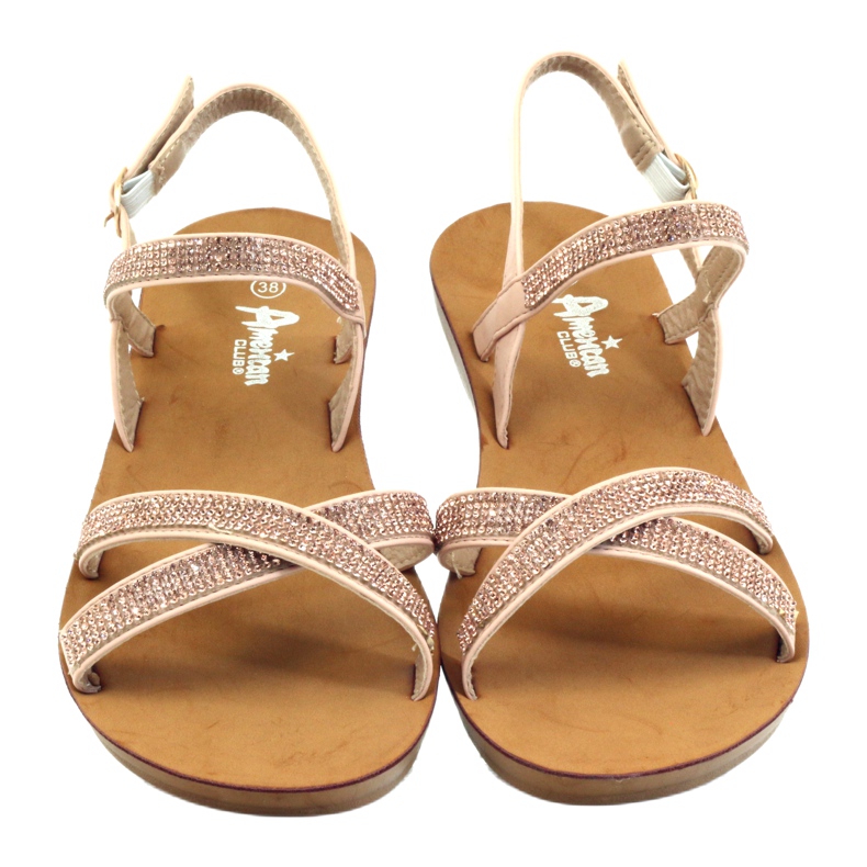 American Club Sandale mit Zirkonia American 170430 rosa 4