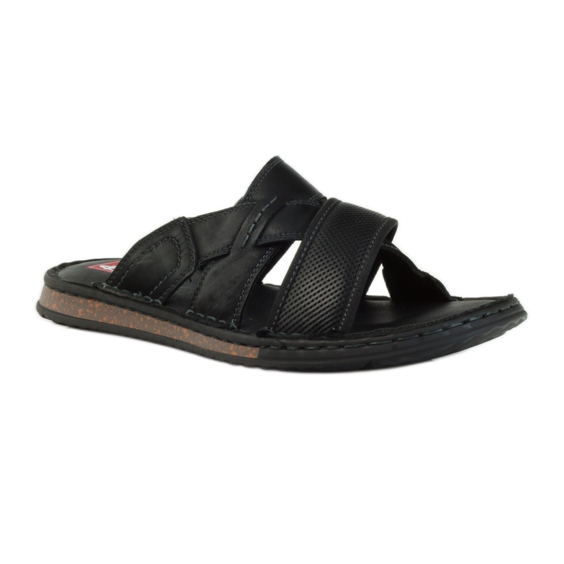 American Club Herrenpantoffeln leichter amerikanischer Boden aus EVA schwarz 1