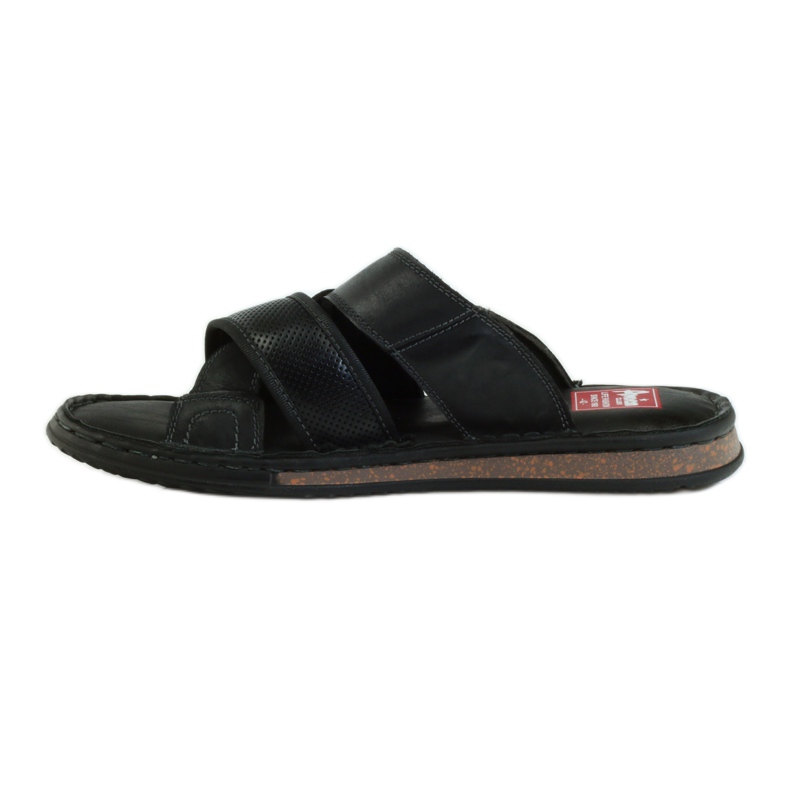 American Club Herrenpantoffeln leichter amerikanischer Boden aus EVA schwarz 2