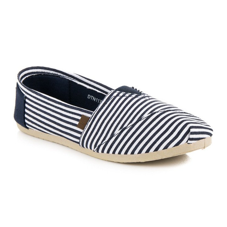McKey Bequeme gestreifte Espadrilles blau 2