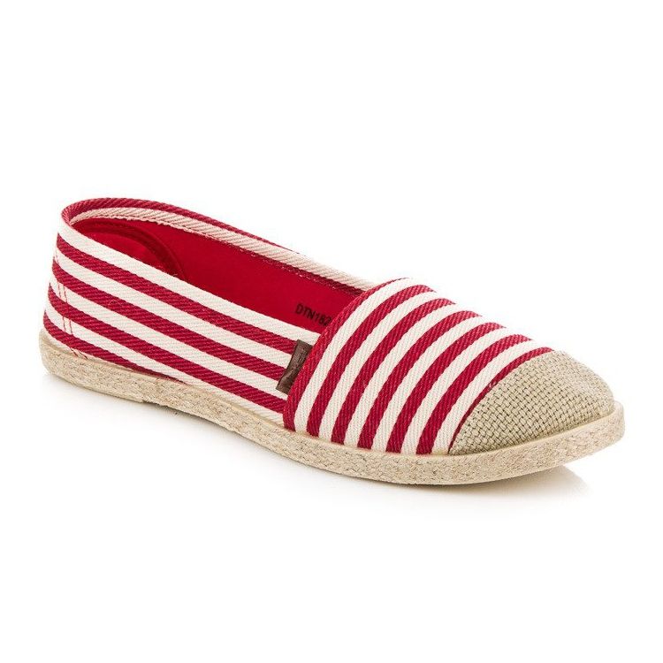 McKey Gerippte Espadrilles rot 1