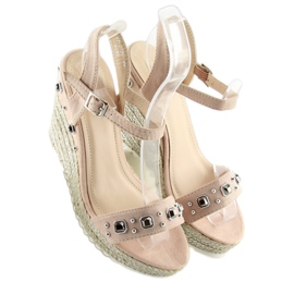 Rosa Espadrilles auf Wedges Rosa TS-2730 Rosa 2
