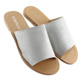 H8-116 Graue gerade graue Hausschuhe 2