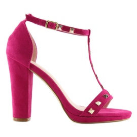 Sandalen auf der Post Fuchsia A03 Fuchsia rosa 1