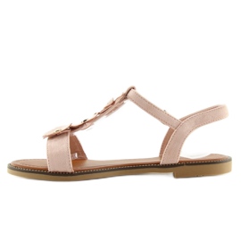 Rosa Wildledersandalen für Damen WL-001 1