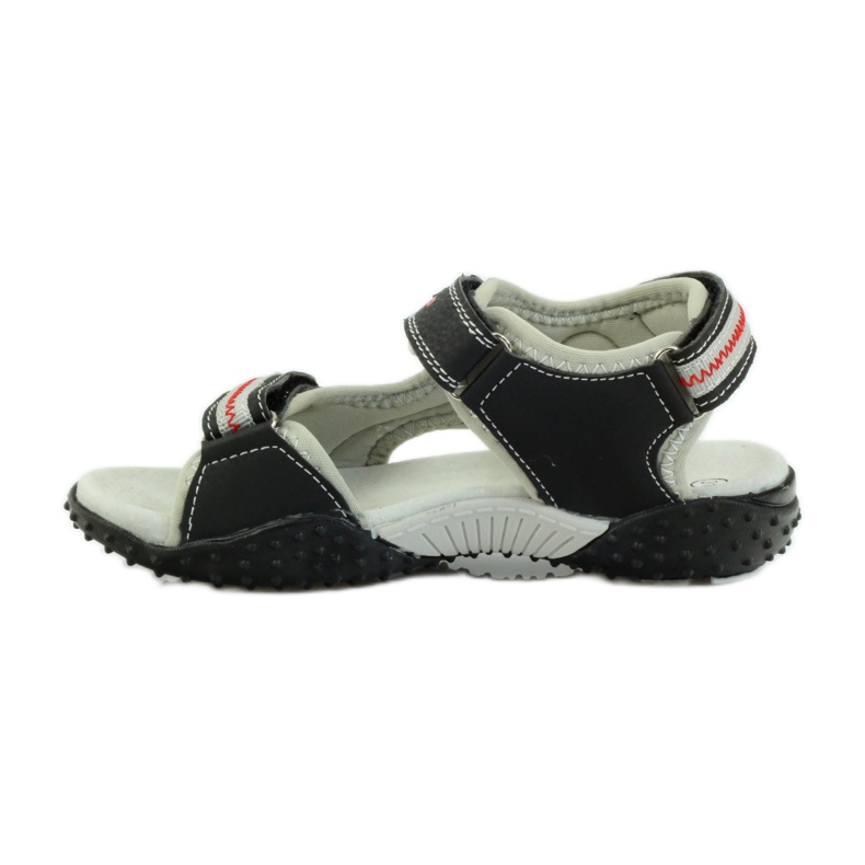 American Club Amerikanische Sandalen Kinderschuhe Lederinnensohle rot grau schwarz 2