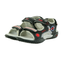 American Club Amerikanische Sandalen Kinderschuhe Lederinnensohle rot grau schwarz 3