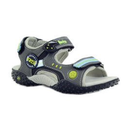 American Club American 1718 Ledereinsatz grau blau schwarz 1