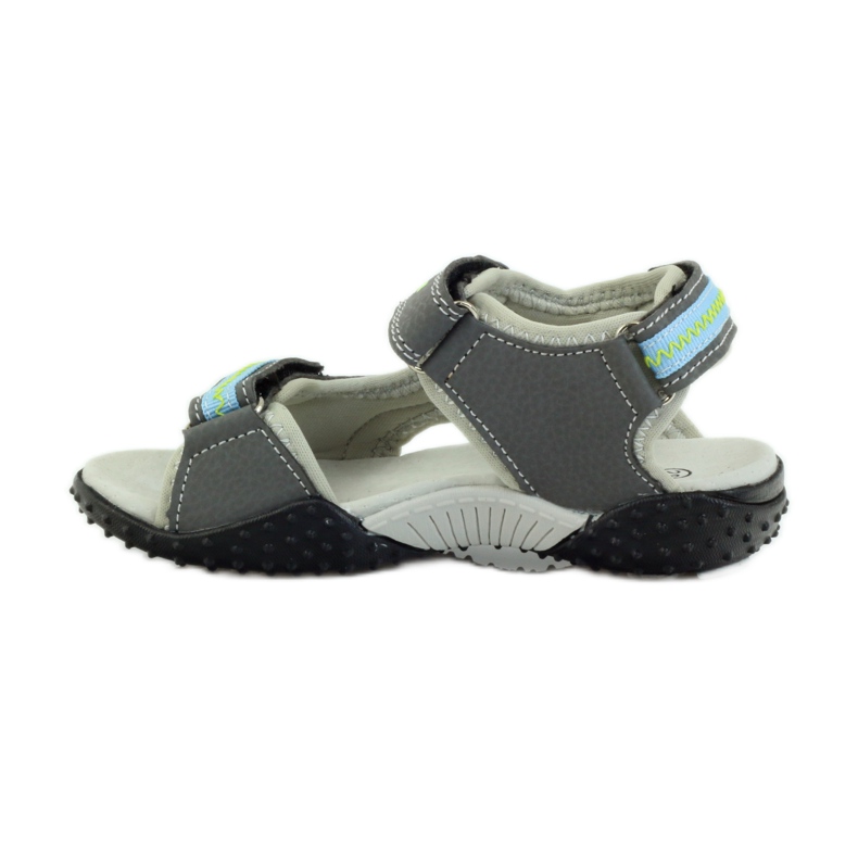 American Club American 1718 Ledereinsatz grau blau schwarz 2