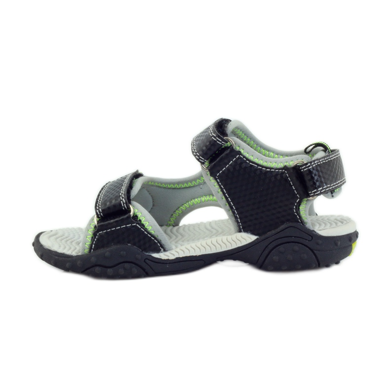 American Club Kinderschuhe Sandalen leuchtend amerikanisch 1702 grün grau blau schwarz 2