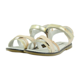 American Club Sandale mit Einsatz aus amerikanischem 5019-Leder gelb braun 3